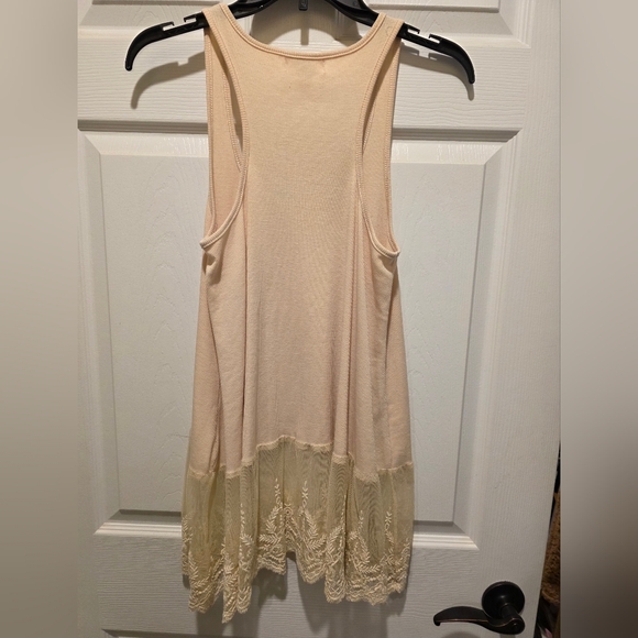 Umgee Light Peach Ribbed Tank Top - Picture 3 of 3